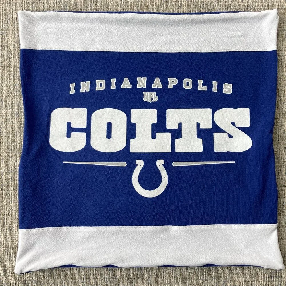 INDIANAPOLIS COLTS NFL Football gift 16x16 vintage t-shirt THROW PILLOW